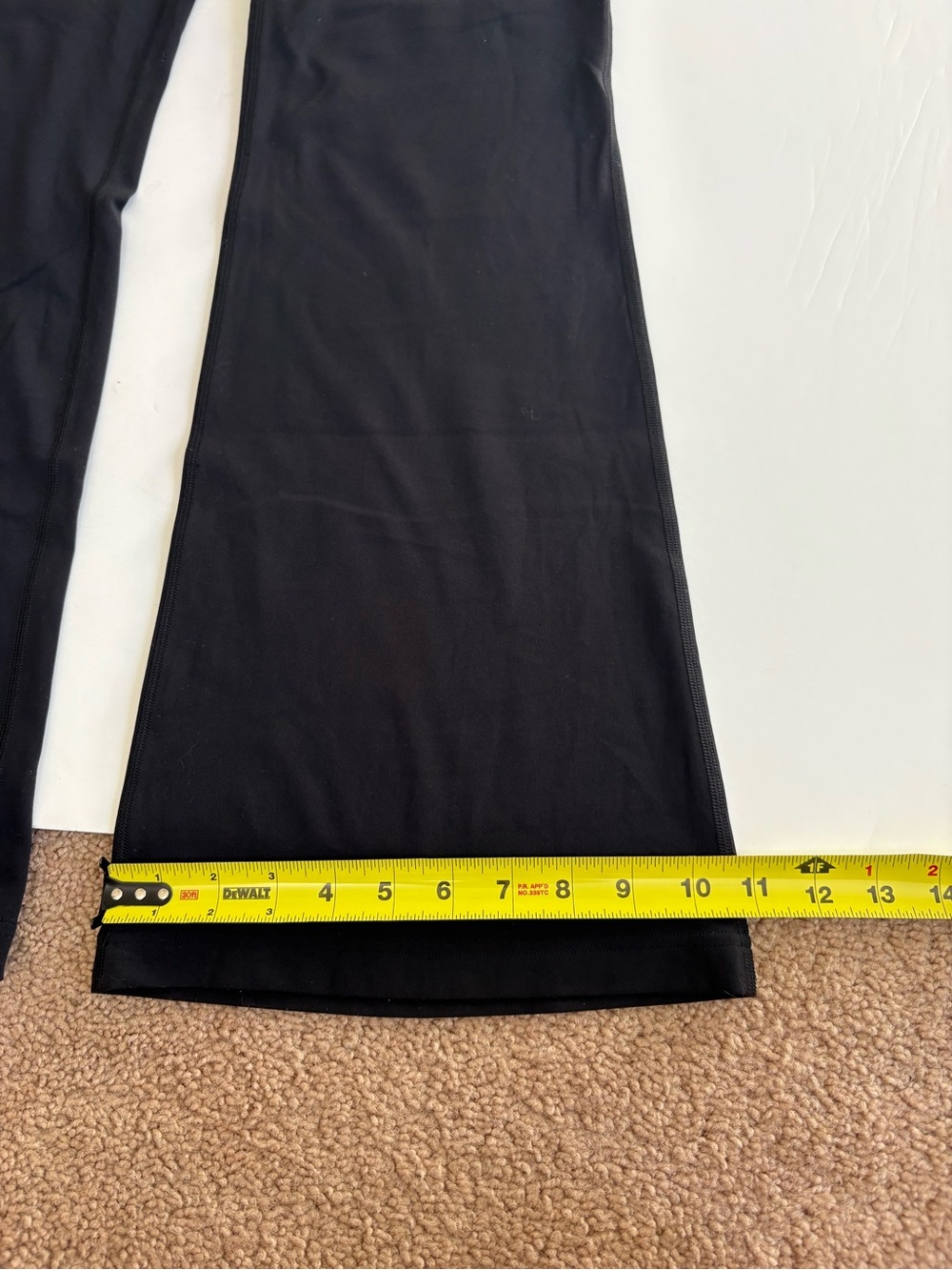 Lululemon Groove Nulu High Rise Flare Pants Size 10 Black *see description - Picture 8 of 10